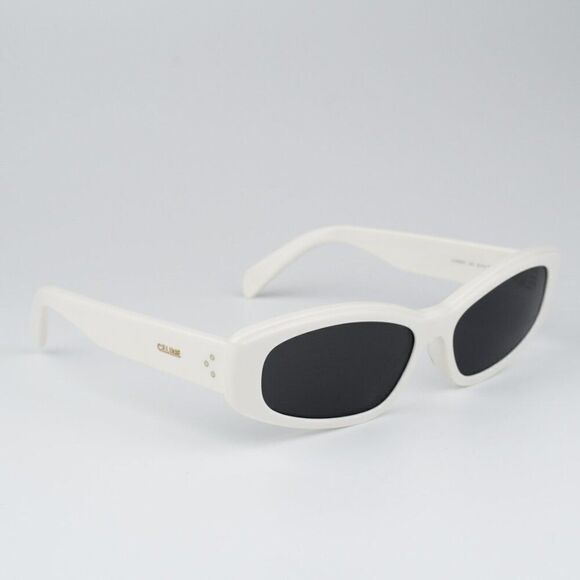SALE! NEW Celine CL40252I 25A White Grey Rectangle Women Sunglasses CL 40252I